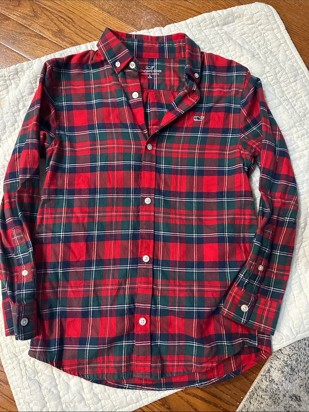 *Worn 1x* Vineyard Vines Red Plaid Button-Down Shirt